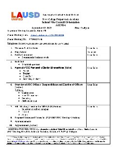 ssc agenda english